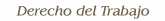 Derecho del Trabajo