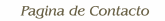 Pagina de Contacto